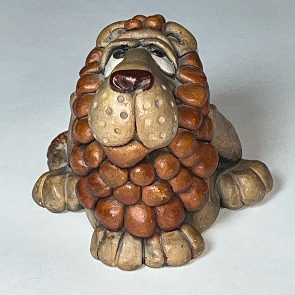 Great lion from Beasties of the Kingdom collection by John Raya. Felt on bottom.